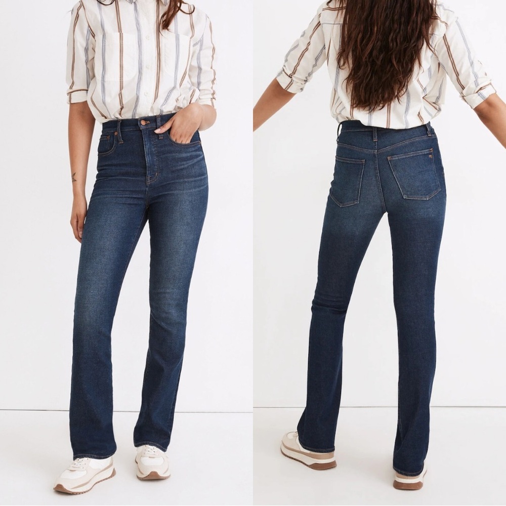 Madewell Tall Skinny Flare Jeans in Linnean Wash - 24T